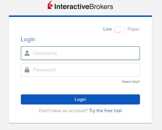 Interactive Brokers giriş