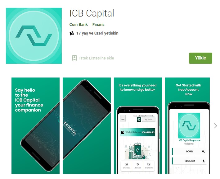 ICB Capital uygulaması